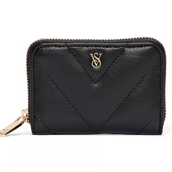 Victoria’s Secret Small Wallet with Zip- Black - Picture 1 of 2